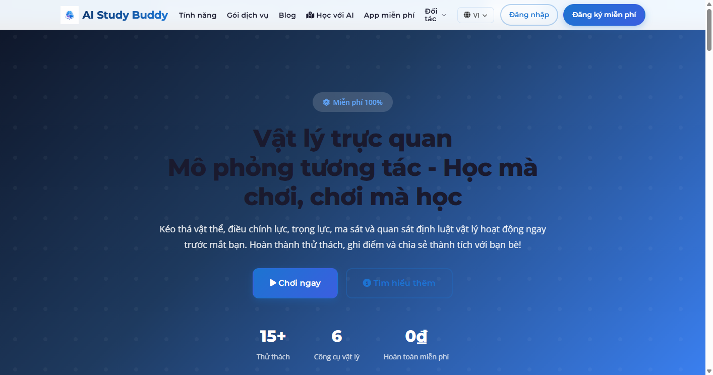 Visual Physics — mô phỏng kéo thả